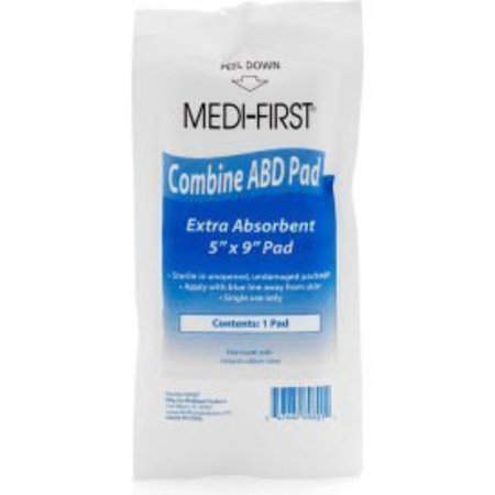 MEDIQUE PRODUCTS Medi-First® Sterile ABD Pads, 5"x 9", 89801 - Pkg Qty 25 89801